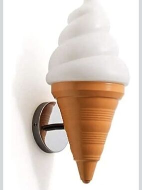 Ice Cream Cone Wall Sconce - Fun for home/office/bedroom
